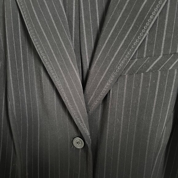 Norton McNaughton Black Pinstripe Pantsuit - Picture 6 of 12